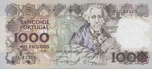 Portugal, 1,000 Escudo, P181e Sign.1