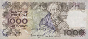 Portugal, 1,000 Escudo, P181f Sign.1