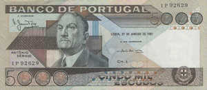 Portugal, 5,000 Escudo, P182b Sign.2