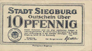Germany, 10 Pfennig, 1225.1x