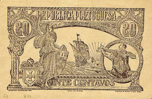 Portugal, 20 Centavo, P100