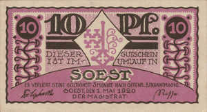 Germany, 10 Pfennig, S81.1d