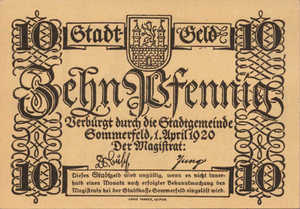 Germany, 10 Pfennig, S85.6