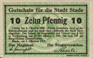 Germany, 10 Pfennig, S96.2a