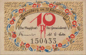 Germany, 10 Pfennig, S88.5