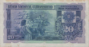 Portuguese India, 20 Rupee, P37 Sign.1, Lot 27967