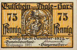 Germany, 75 Pfennig, 1320.4a