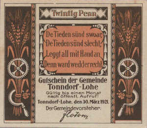 Germany, 20 Pfennig, 1330.2