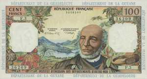 French Antilles, 100 Franc, P10b
