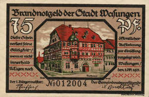 Germany, 75 Pfennig, 1384.1