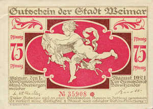 Germany, 75 Pfennig, 1398.7