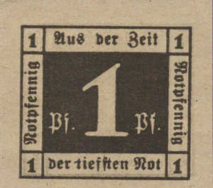 Germany, 1 Pfennig, W3.19a
