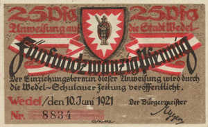 Germany, 25 Pfennig, 1387.1a