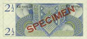 Netherlands New Guinea, 21/2 Gulden, P12s