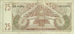 Netherlands New Guinea, 25 Gulden, P15a