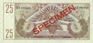 Netherlands New Guinea, 25 Gulden, P15s