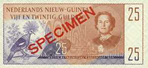 Netherlands New Guinea, 25 Gulden, P15s
