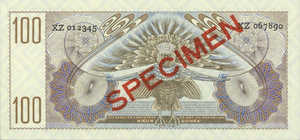 Netherlands New Guinea, 100 Gulden, P16s