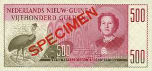 Netherlands New Guinea, 500 Gulden, P17s