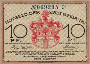 Germany, 10 Pfennig, 1391.1