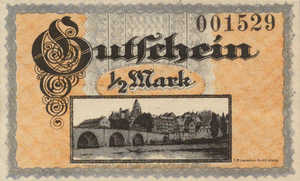 Germany, 1/2 Mark, W36.1b