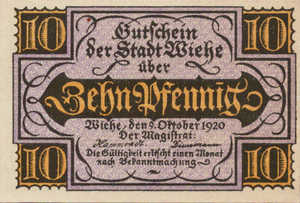 Germany, 10 Pfennig, W39.1a