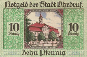 Germany, 10 Pfennig, O16.11b