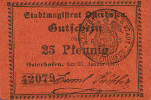 Germany, 25 Pfennig, O28.10