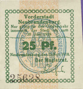 Germany, 25 Pfennig, N13.1a
