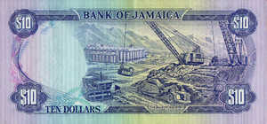 Jamaica, 10 Dollar, P67b
