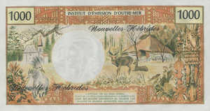 New Hebrides, 1,000 Franc, P20a