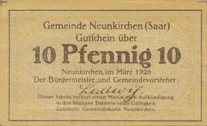 Germany, 10 Pfennig, N21.1a