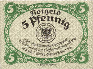 Germany, 5 Pfennig, N51.6a