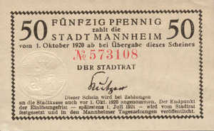 Germany, 50 Pfennig, M5.1a