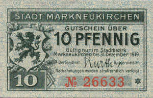Germany, 10 Pfennig, M12.2a
