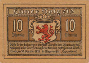 Germany, 10 Pfennig, L76.1a