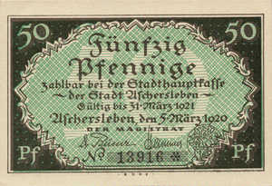 Germany, 50 Pfennig, A29.7f