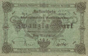 Germany, 20 Mark, 350.05b