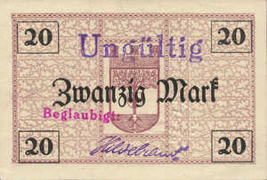 Germany, 20 Mark, 071.01a