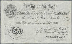 Great Britain, 10 Pound, P313a