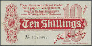 Great Britain, 10 Shilling, P346