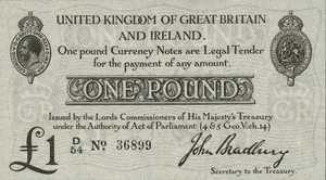 Great Britain, 1 Pound, P349a v1