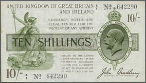 Great Britain, 10 Shilling, P350a