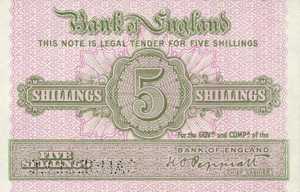 Great Britain, 5 Shilling, P365s1