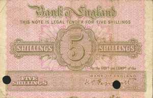 Great Britain, 5 Shilling, P365s2