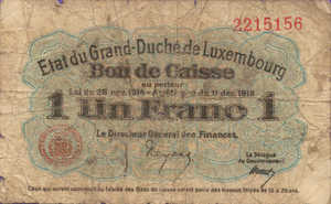 Luxembourg, 1 Franc, P27