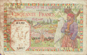 Algeria, 50 Franc, P84