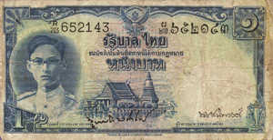 Thailand, 1 Baht, P69b Sign.3