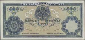 Lithuania, 500 Litu, P21a