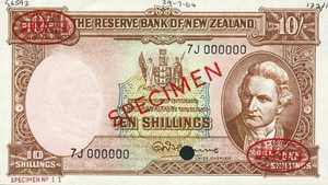 New Zealand, 10 Shilling, P158ds